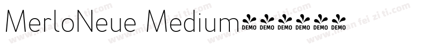 MerloNeue Medium字体转换